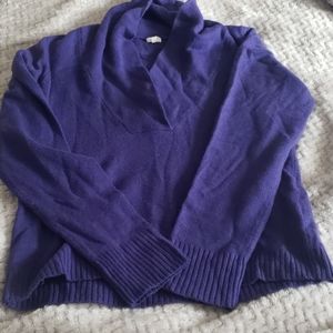 Womens Jcrew Sweater Royal Purple